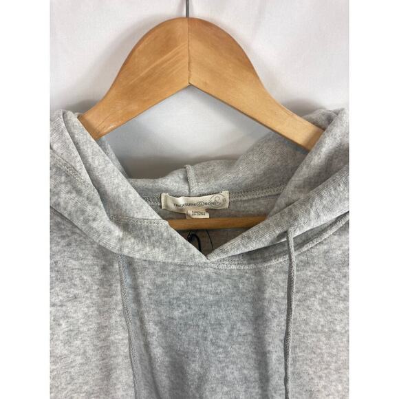 NWT TREASURE & BOND Velour Hoodie Size small - Picture 3 of 5